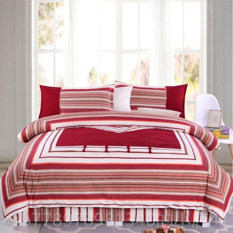 高档全棉老粗纹布四件套条盘扣复古民族风床被上用品家纺床单厚加,床上用品,床品套件/四件套/多件套,淘宝优惠券,粉丝福利购,淘宝优惠卷