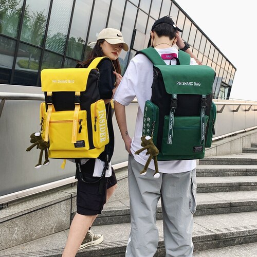 双肩包男士大容量商务出差电脑揹包女旅游旅行包高中初中学生书包