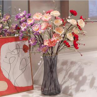 粉蝶花仿真杜鹃花DIY绢花居家装饰假花摆件酒店婚礼人造花束道具