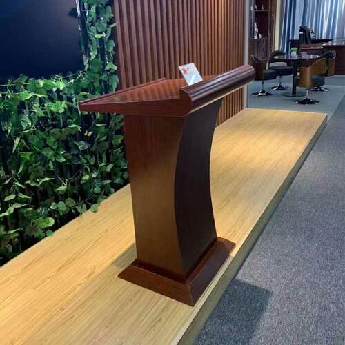 演讲台简约现代报告发言台学校单位中式讲台桌酒店宾馆咨询迎宾台