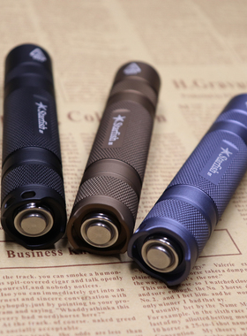 海星S5手电筒SST40W金属开关户外骑行远射迷你18650小直筒LED超亮