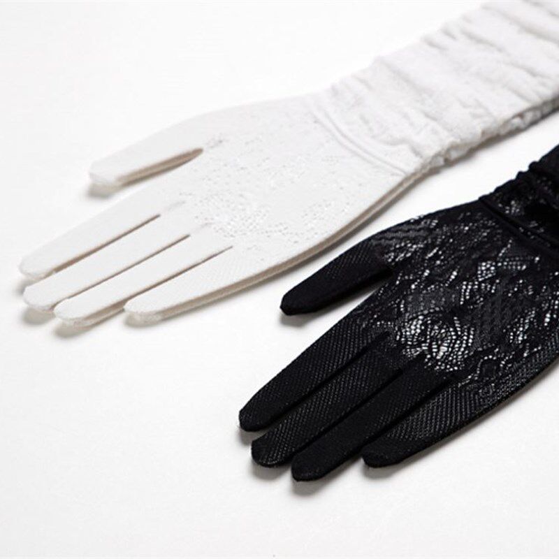 lolita复古高级感长款蕾丝手套性感白丝手袜修女lo娘手袖臂套cos