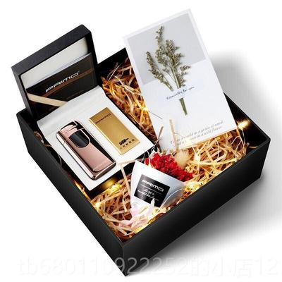 正品档风打火机充电指纹识别送防男个生日礼物创意照片定制高性刻