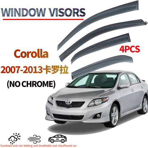 适用于丰田卡罗拉晴雨挡防雨眉2007-13toyotacorollaWindow visor