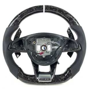 E63 C63 A45 GLA45 碳纤维方向盘 适用于奔驰W205 GLS63改装 C43