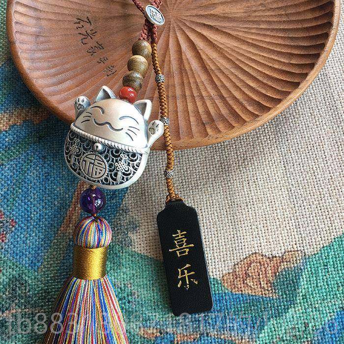 正品纯汽银招财猫车挂载挂饰好物高网红车挂件档手工原创平安车车,汽车用品/电子/清洗/改装,车挂,淘宝优惠券,粉丝福利购,淘宝优惠卷