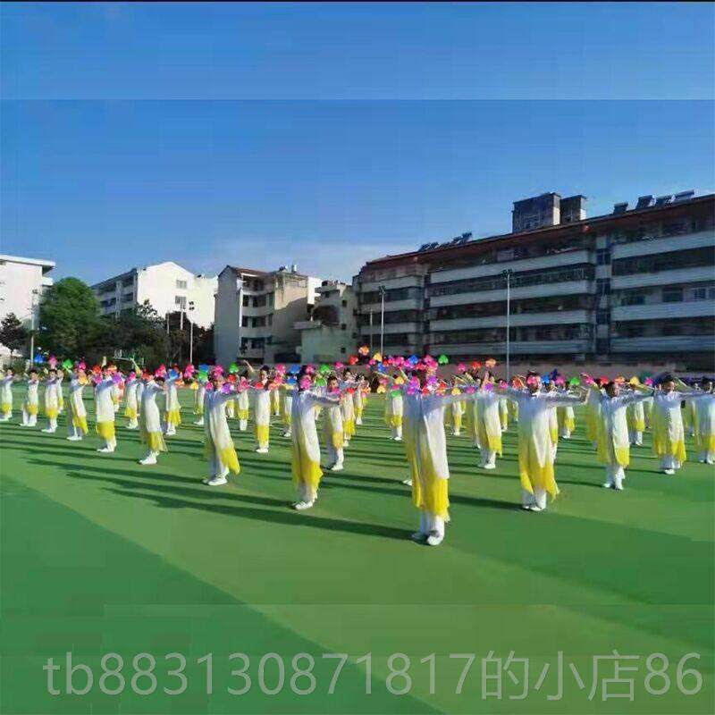 正品男童飘逸中极国风女童水古墨典演服出服舞剑太舞蹈少年强扇子