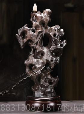 正品禅家居饰品摆件太中石倒流香炉彷古式陶瓷湖檀香沉香熏香炉家