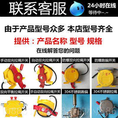 正品双开拉绳开关拉线皮带机输送机事故紧急急停关HKLT2-F1/2/I/I