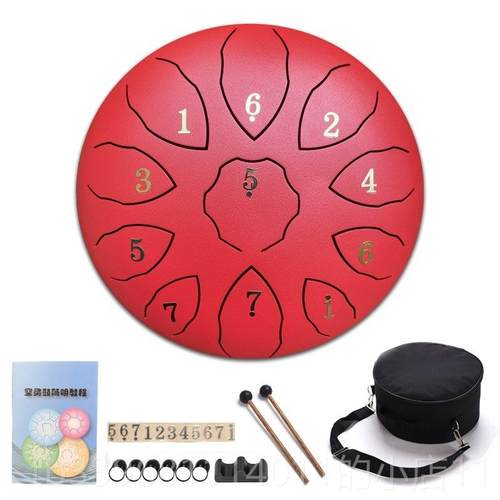 高档文笙空灵鸣鼓钢舌鼓初学者门8寸11音C调F调儿童乐无器忧入空