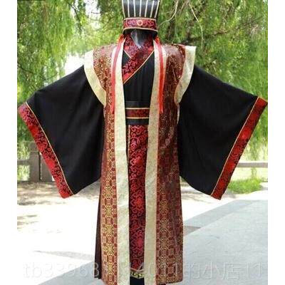 高档古汉服主男汉式司仪持装礼服伴郎装服唐朝王爷丞相员外演出衣