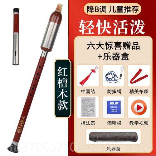 新款准木巴乌红器七孔黑檀乐音木横吹竖吹巴乌G调F调C调降b调专业