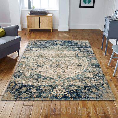 新款新疆客厅毯地毯茶几垫式美复古卧室房间床边进门家用户入地垫