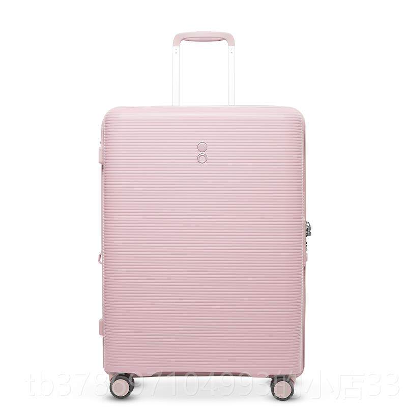 新款Echolac/AC拉O乐多巴胺色防刮可扩展C行李箱万向轮密码行杆旅