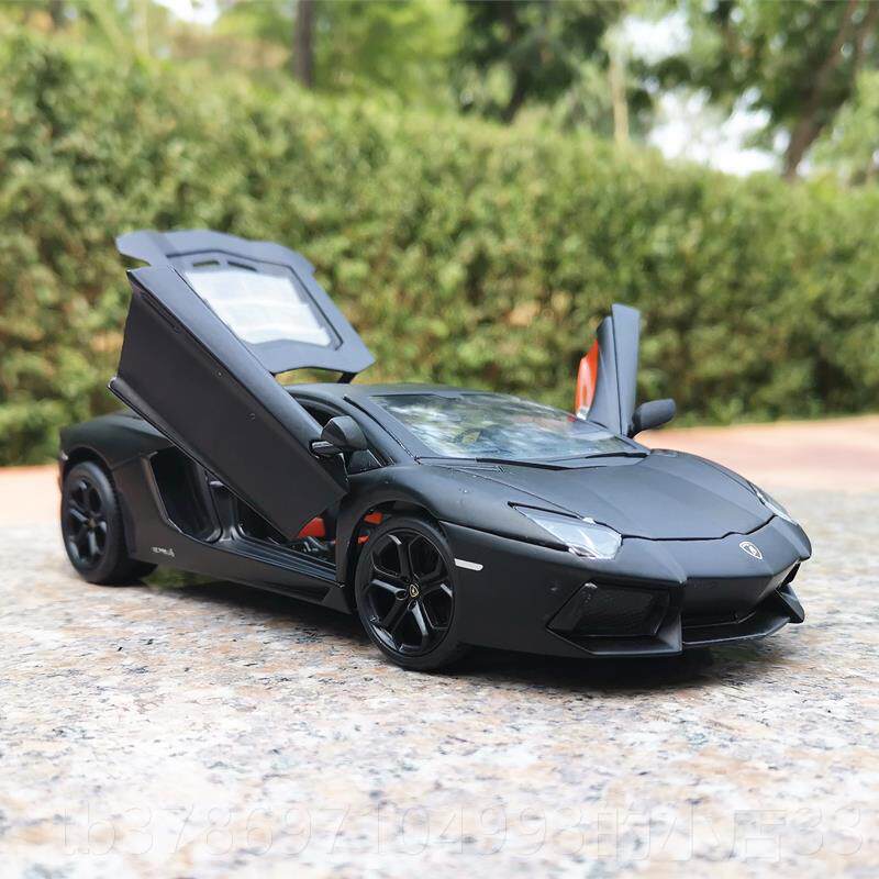 新款正版:汽2博4兰基尼LP700-4大牛三开门1金属车模型仿真合金车