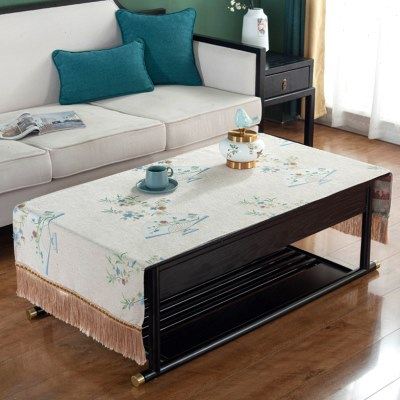 新中式茶几巾桌布布艺中国风台布茶几垫茶几布桌垫子长方形书桌布,居家布艺,茶几垫,淘宝优惠券,粉丝福利购,淘宝优惠卷