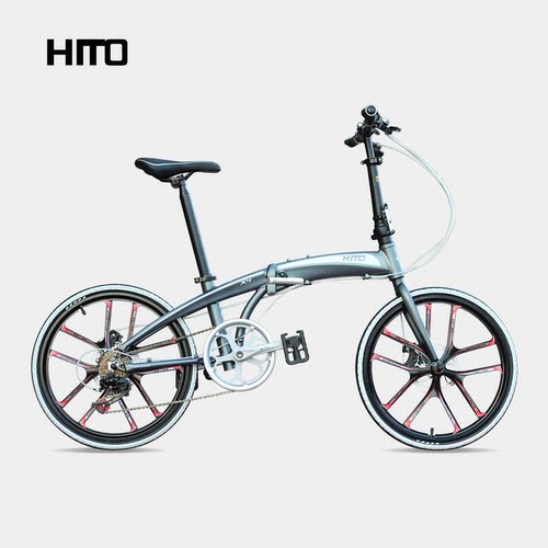 德国HITOX4钛色折叠自行车