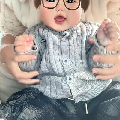 女童毛衣外套春秋季婴儿纯色针织