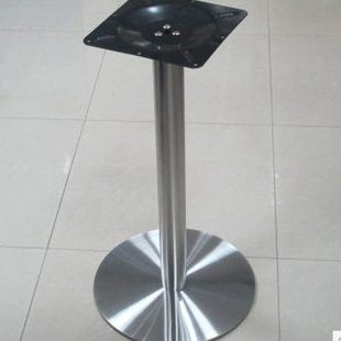 西餐桌不锈钢台柱 茶餐桌书桌火锅桌底座 吧桌不锈钢底盘桌子支架