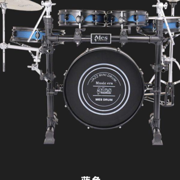 MES 便携 静音架子鼓 两用鼓皮 五鼓四镲 送地毯静音镲片 网皮