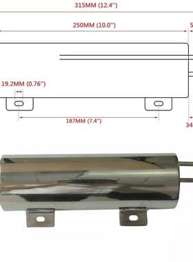 装汽配VCJ跨汽车冷却h液溢境流收集水箱3*10inc不锈钢冷改却壶