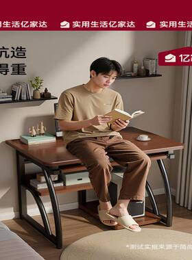 爆款桌子式写简易出学租屋QKA小户型家用单人书台桌一体桌生字电