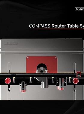 电木铣倒装台修边工雕刻件机改LYT装豪铸铁靠山作台锯华附RT685