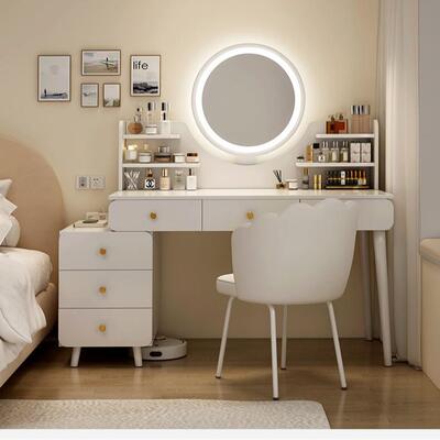 梳妆妆SZT0026台卧室简约现代20主25新款奢小户型收纳柜一体卧书