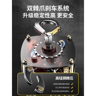 迷你手5拉葫0芦.RSX2t0.5t1t2t35t吨10微型倒链小型起重手动铁吊