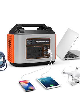 携式储能电源美日规500NPPW大容4便6Wh正弦波户外电源LED8量移动