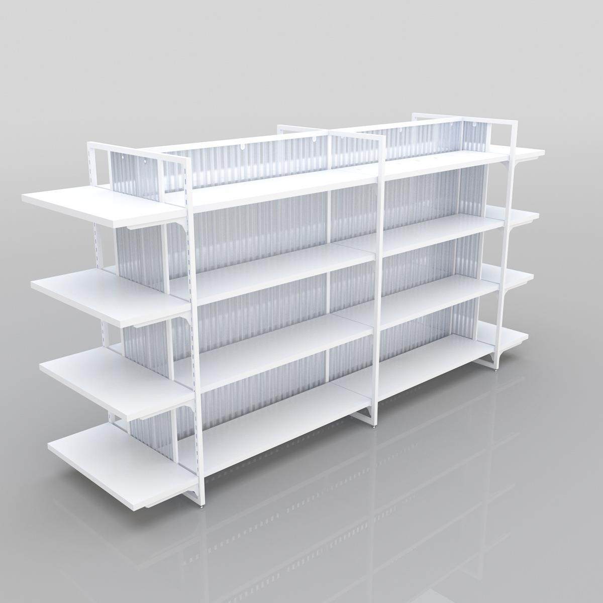 565名货架中岛柜精创品店饰品店母婴店示展架优钢木品陈列架货架