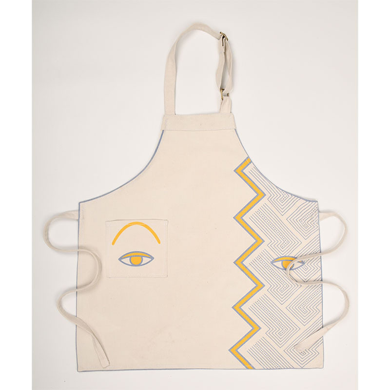 皮革肩带围裙定制热转印LOGO