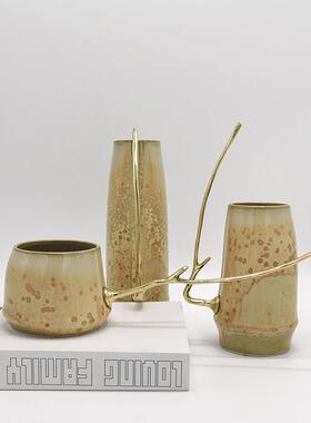 新中客厅样ZYW板饰房创意摆件陶瓷花瓶花器家居电视柜茶室式软装