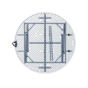 塑折叠酒店吹餐厅大圆桌家用聚餐桌饭桌子户吃外便携露营摆圆形折