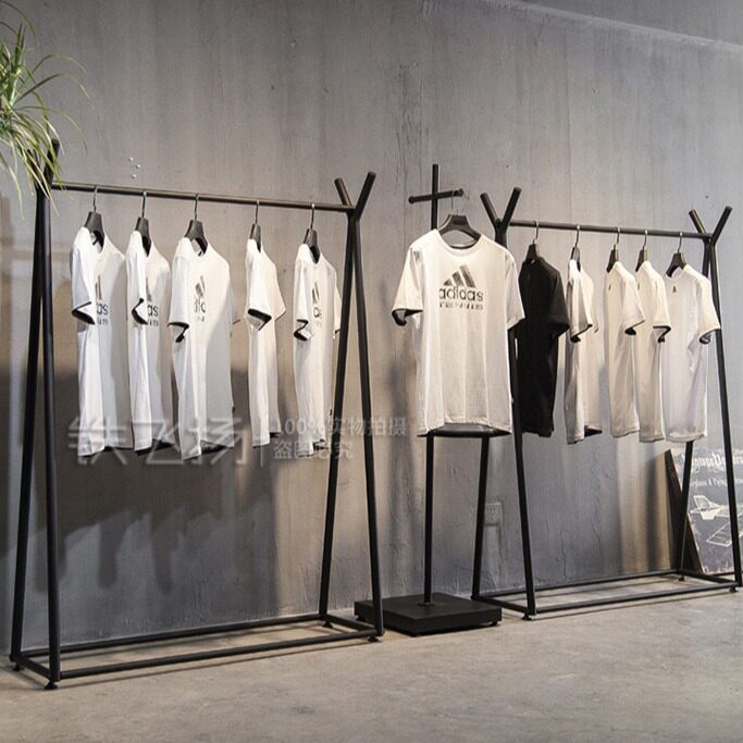 铁艺简易落地服装展示架