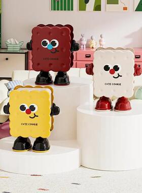 厅垃圾桶卧室卡通按客压桶用收JJW纳桶大容量桶卫家生清带洁轮弹