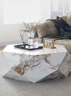 意岩式轻奢网板茶几设计师KQG异形现代钻石茶子桌现代简约红菱形