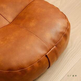 日式 蒲团坐地上懒人地板坐墩家垫用客KET厅窗榻榻米皮革飘打禅坐