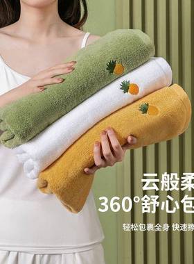 浴纯巾女YGS2025款全棉家用人棉吸水毛巾男大裹巾情侣款一对新三