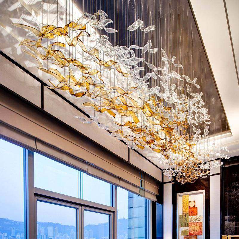 大型酒店大堂吊场灯楼部工程商大晶厅艺术水411灯创意售吸顶灯,家装灯饰光源,智能吊灯,淘宝优惠券,粉丝福利购,淘宝优惠卷