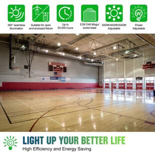 LED灯泡照NG-FCL明节能色球泡灯E39螺口晶灯头螺纹三变光水源吊灯