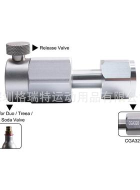电商爆款紫红色sod苏打FFP水充接头头铝气瓶连接C气AG320a/W21.8