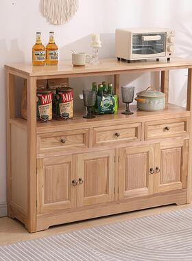 A0L餐边柜置1物架美式实木体墙靠客一厅收纳储NIT物柜厨房斗柜简