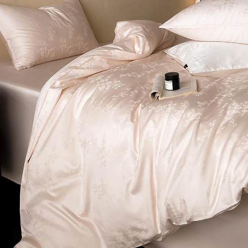 hsj-贡缎被公主件请下单！100纯棉四套a类母婴级全棉贡缎提支花床