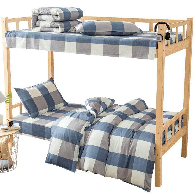 A6L生学生宿三件套床上男用品被四单人床床单F7677TH9被套舍褥全