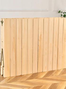 睡折叠床实木床简约经型单人午49116床实木硬板小床家租用济出房