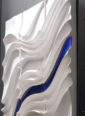 轻奢装体饰画立客厅背景玄关卧室装置挂画代FVB现轻奢艺术样板间