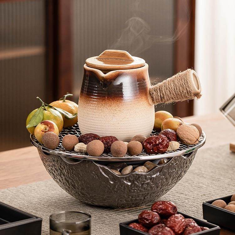 围炉煮茶室内家用网红全套茶电陶炉茶煮茶茶F98S969H壶花具套装罐,餐饮具,煮茶炉,淘宝优惠券,粉丝福利购,淘宝优惠卷