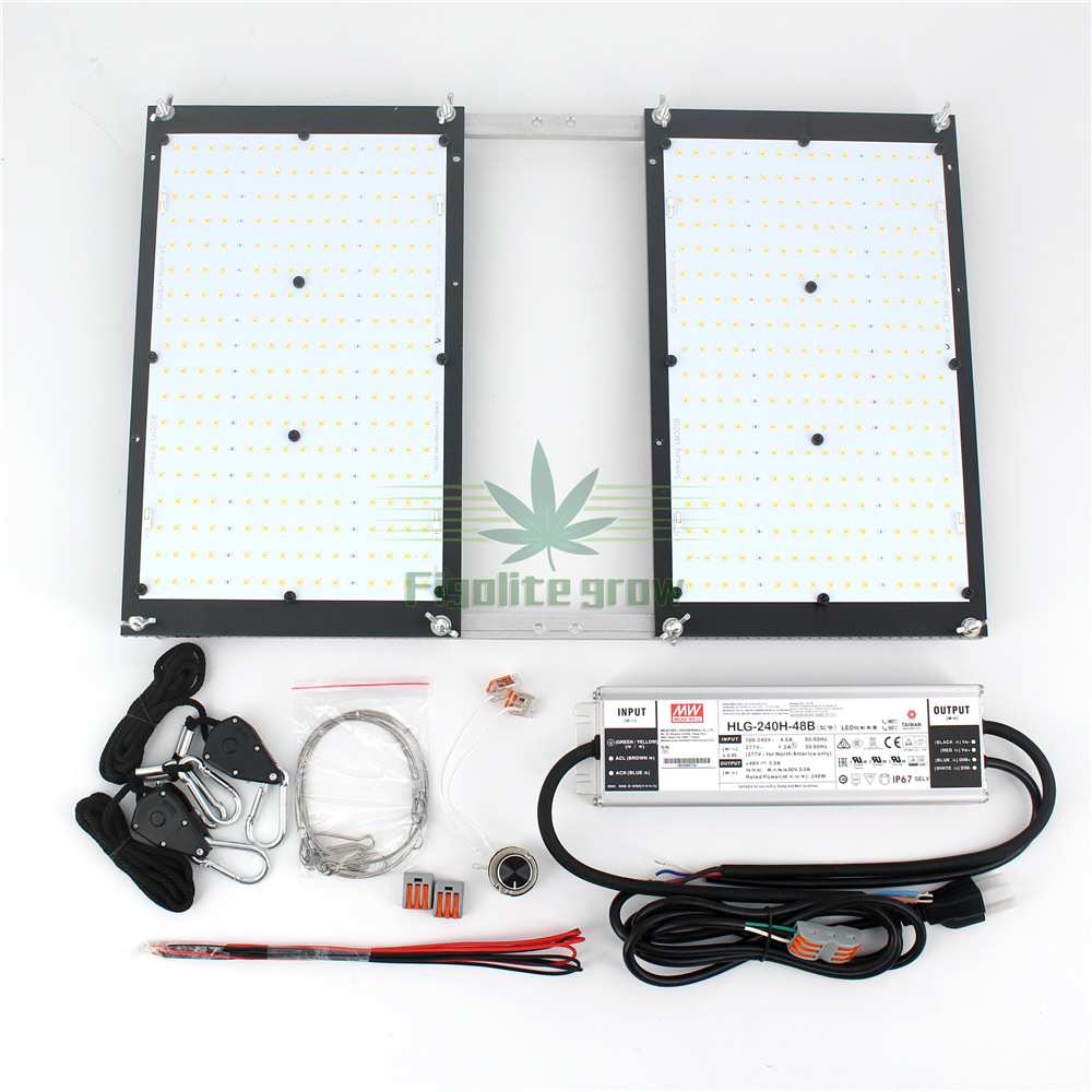250W 双散热器 LM301H Quantum LED Board 植物灯量子板 配明纬