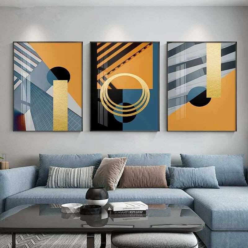 现代简约客厅装饰画沙发背景三联画抽象图案大气卧室玄关走廊墙画,3C数码配件,摄像机配件,淘宝优惠券,粉丝福利购,淘宝优惠卷